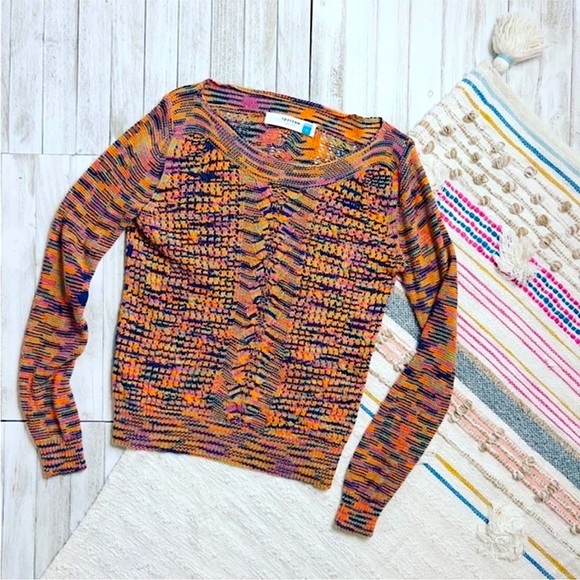 Sparrow Marled Multicolor Knit Sweater - Picture 1 of 6